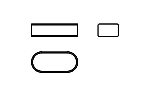 Vorschau des Symbols Flache Passfeder Form A 8 x 5 x 18, Block KEY_A_8X5X18