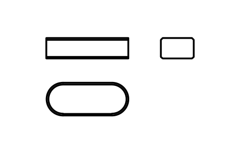 Vorschau des Symbols Flache Passfeder Form A 8 x 5 x 20, Block KEY_A_8X5X20