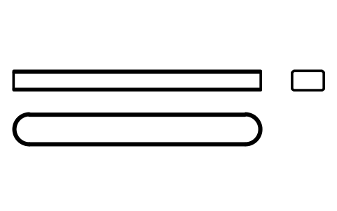 Vorschau des Symbols Flache Passfeder Form A 8 x 5 x 63, Block KEY_A_8X5X63