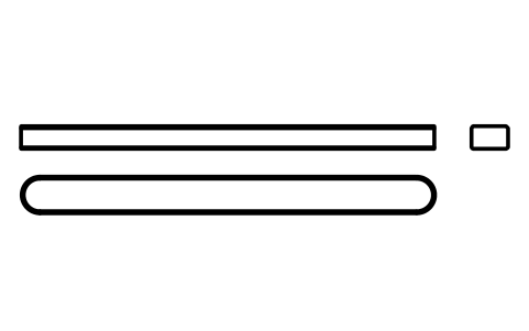 Vorschau des Symbols Flache Passfeder Form A 8 x 5 x 90, Block KEY_A_8X5X90