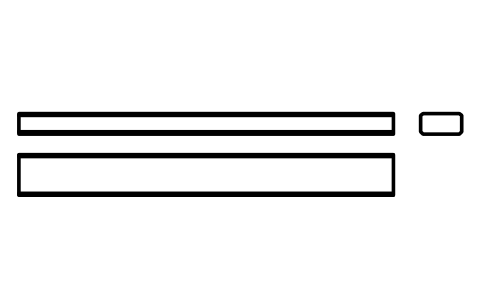 Vorschau des Symbols Flache Passfeder Form B 12 x 6 x 110, Block KEY_B_12X6X110