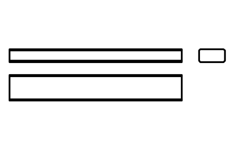 Vorschau des Symbols Flache Passfeder Form B 12 x 6 x 80, Block KEY_B_12X6X80