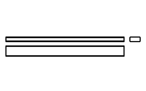 Vorschau des Symbols Flache Passfeder Form B 14 x 6 x 160, Block KEY_B_14X6X160