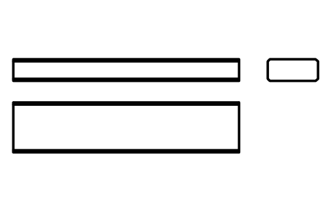 Vorschau des Symbols Flache Passfeder Form B 14 x 6 x 63, Block KEY_B_14X6X63