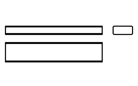Vorschau des Symbols Flache Passfeder Form B 14 x 6 x 70, Block KEY_B_14X6X70