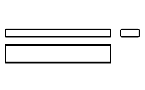Vorschau des Symbols Flache Passfeder Form B 14 x 6 x 80, Block KEY_B_14X6X80