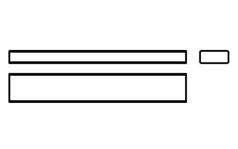 Vorschau des Symbols Flache Passfeder Form B 16 x 7 x 100, Block KEY_B_16X7X100