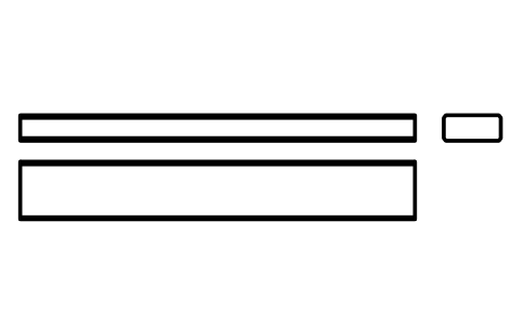 Vorschau des Symbols Flache Passfeder Form B 16 x 7 x 110, Block KEY_B_16X7X110