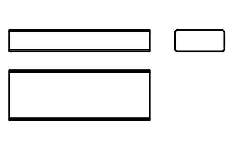 Vorschau des Symbols Flache Passfeder Form B 16 x 7 x 45, Block KEY_B_16X7X45
