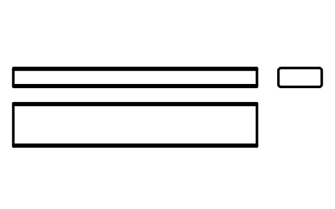 Vorschau des Symbols Flache Passfeder Form B 16 x 7 x 90, Block KEY_B_16X7X90