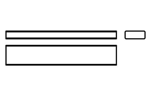 Vorschau des Symbols Flache Passfeder Form B 18 x 7 x 100, Block KEY_B_18X7X100