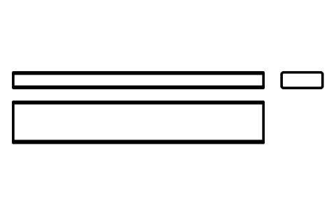 Vorschau des Symbols Flache Passfeder Form B 18 x 7 x 110, Block KEY_B_18X7X110