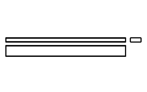 Vorschau des Symbols Flache Passfeder Form B 18 x 7 x 200, Block KEY_B_18X7X200