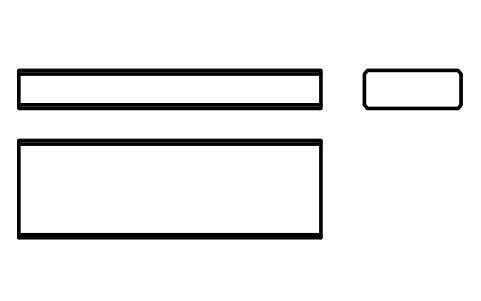 Vorschau des Symbols Flache Passfeder Form B 18 x 7 x 56, Block KEY_B_18X7X56