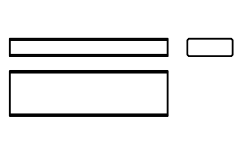 Vorschau des Symbols Flache Passfeder Form B 18 x 7 x 63, Block KEY_B_18X7X63