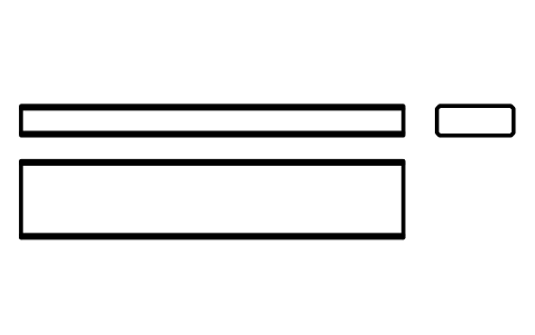 Vorschau des Symbols Flache Passfeder Form B 18 x 7 x 90, Block KEY_B_18X7X90