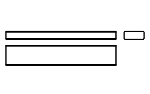 Vorschau des Symbols Flache Passfeder Form B 20 x 8 x 110, Block KEY_B_20X8X110