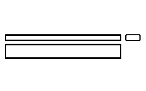 Vorschau des Symbols Flache Passfeder Form B 22 x 9 x 180, Block KEY_B_22X9X180