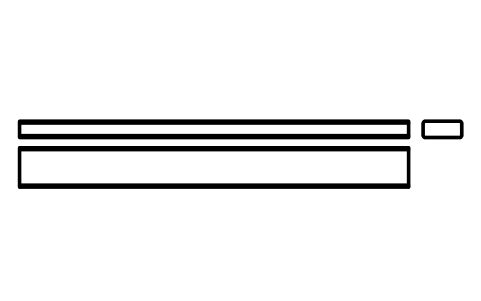 Vorschau des Symbols Flache Passfeder Form B 22 x 9 x 220, Block KEY_B_22X9X220
