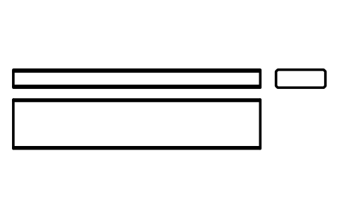 Vorschau des Symbols Flache Passfeder Form B 25 x 9 x 125, Block KEY_B_25X9X125