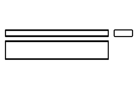 Vorschau des Symbols Flache Passfeder Form B 25 x 9 x 140, Block KEY_B_25X9X140