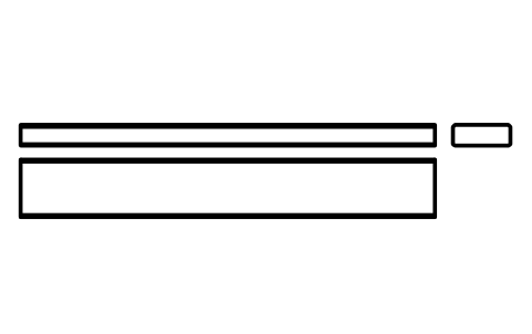 Vorschau des Symbols Flache Passfeder Form B 25 x 9 x 180, Block KEY_B_25X9X180