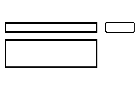 Vorschau des Symbols Flache Passfeder Form B 25 x 9 x 80, Block KEY_B_25X9X80