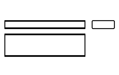 Vorschau des Symbols Flache Passfeder Form B 25 x 9 x 90, Block KEY_B_25X9X90