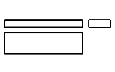Vorschau des Symbols Flache Passfeder Form B 28 x 10 x 100, Block KEY_B_28X10X100