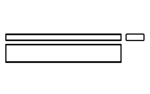 Vorschau des Symbols Flache Passfeder Form B 28 x 10 x 180, Block KEY_B_28X10X180