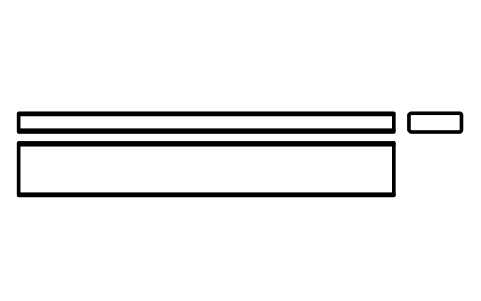 Vorschau des Symbols Flache Passfeder Form B 28 x 10 x 200, Block KEY_B_28X10X200