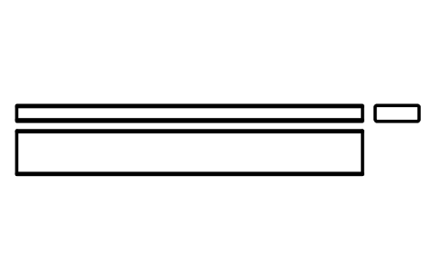Vorschau des Symbols Flache Passfeder Form B 28 x 10 x 220, Block KEY_B_28X10X220