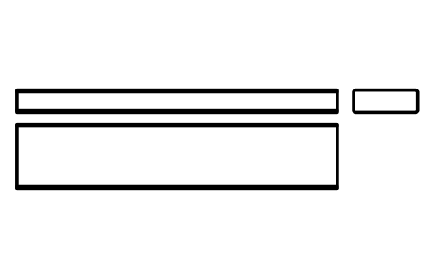 Vorschau des Symbols Flache Passfeder Form B 32 x 11 x 160, Block KEY_B_32X11X160