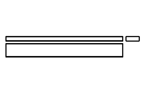 Vorschau des Symbols Flache Passfeder Form B 32 x 11 x 280, Block KEY_B_32X11X280