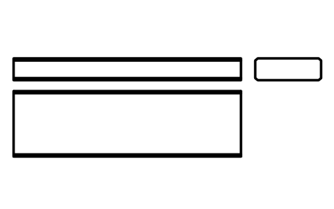 Vorschau des Symbols Flache Passfeder Form B 36 x 12 x 125, Block KEY_B_36X12X125
