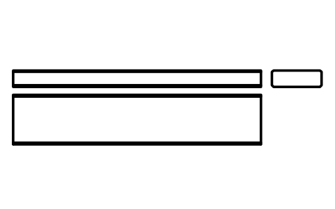 Vorschau des Symbols Flache Passfeder Form B 36 x 12 x 180, Block KEY_B_36X12X180