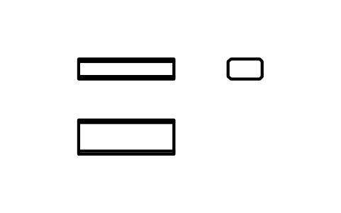 Vorschau des Symbols Flache Passfeder Form B 5 x 3 x 14, Block KEY_B_5X3X14