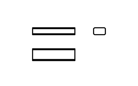 Vorschau des Symbols Flache Passfeder Form B 5 x 3 x 18, Block KEY_B_5X3X18