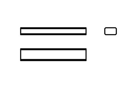 Vorschau des Symbols Flache Passfeder Form B 5 x 3 x 28, Block KEY_B_5X3X28