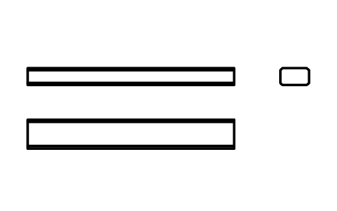 Vorschau des Symbols Flache Passfeder Form B 5 x 3 x 36, Block KEY_B_5X3X36