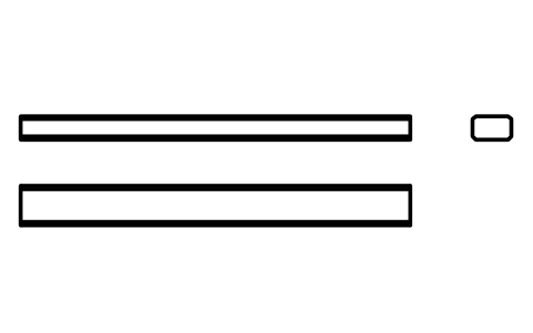 Vorschau des Symbols Flache Passfeder Form B 5 x 3 x 50, Block KEY_B_5X3X50