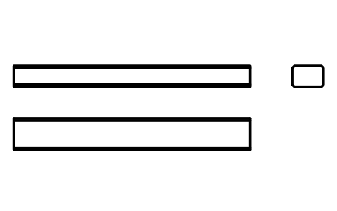 Vorschau des Symbols Flache Passfeder Form B 6 x 4 x 45, Block KEY_B_6X4X45
