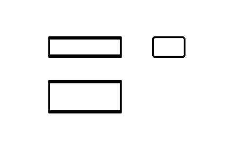 Vorschau des Symbols Flache Passfeder Form B 8 x 5 x 18, Block KEY_B_8X5X18