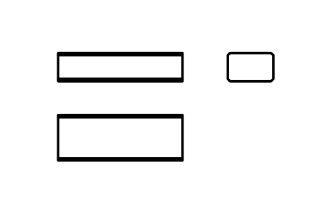 Vorschau des Symbols Flache Passfeder Form B 8 x 5 x 22, Block KEY_B_8X5X22