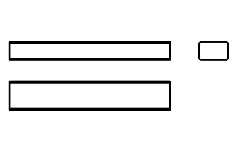 Vorschau des Symbols Flache Passfeder Form B 8 x 5 x 45, Block KEY_B_8X5X45