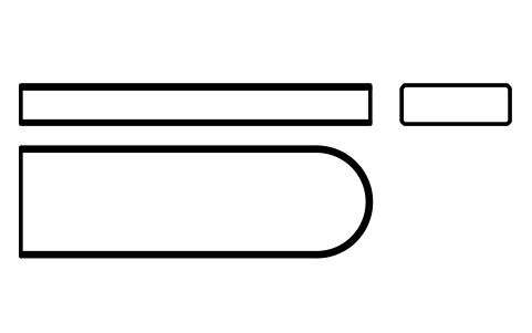 Vorschau des Symbols Flache Passfeder Form C 28 x 10 x 90, Block KEY_C_28X10X90