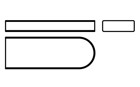 Vorschau des Symbols Flache Passfeder Form C 32 x 11 x 90, Block KEY_C_32X11X90