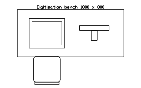 Preview of the Digitisation bench 1800 x 800 symbol, block ULB_DIGITISATION_BENCH