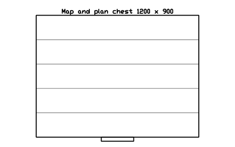 Preview of the Map and plan chest 1200 x 900 symbol, block ULB_MAP_CHEST