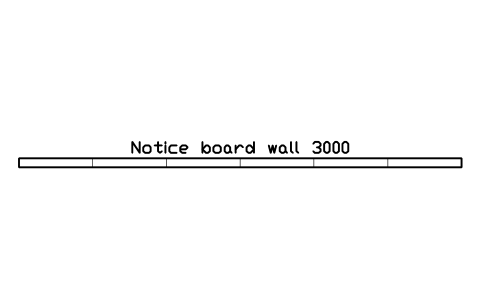 Preview of the Notice board wall 3000 symbol, block ULB_NOTICE_BOARD